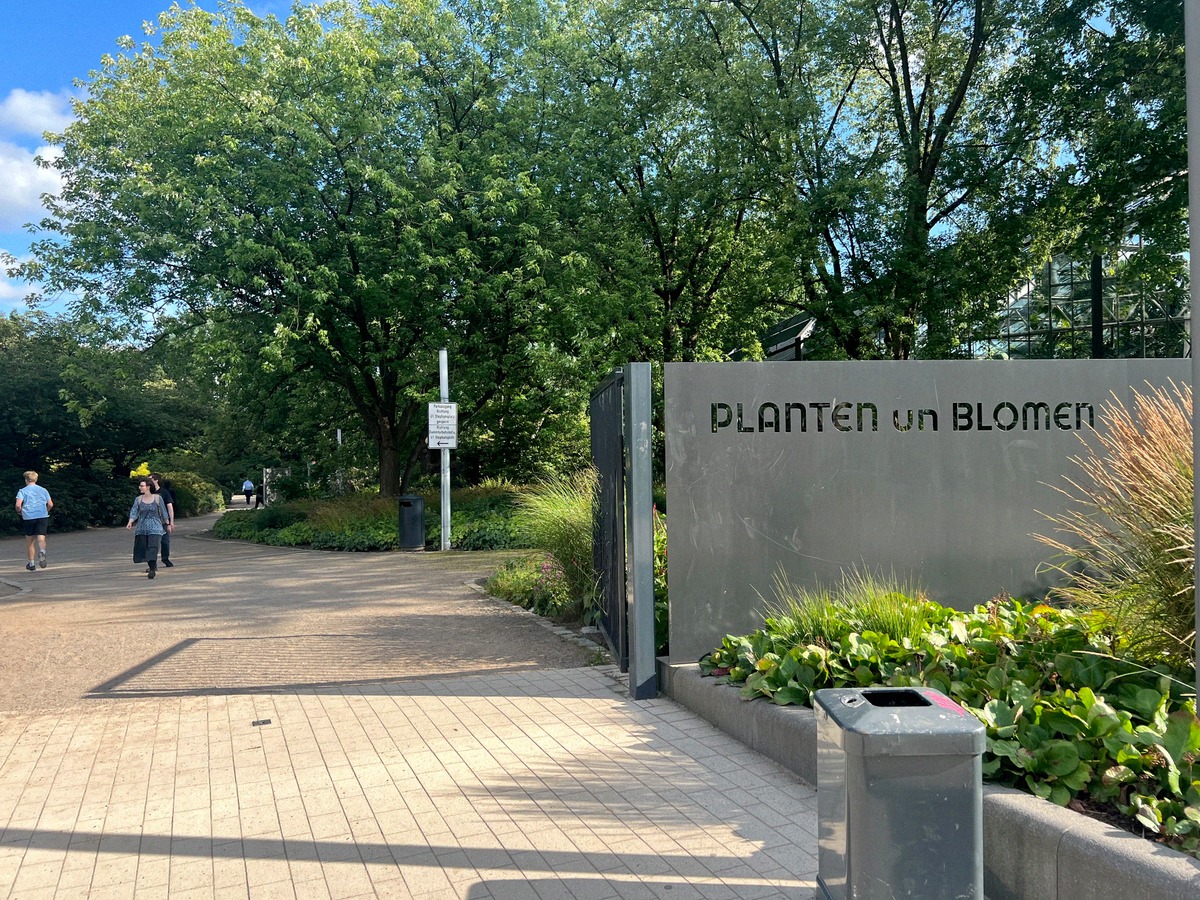 Eingang zum Park Planten un Blomen